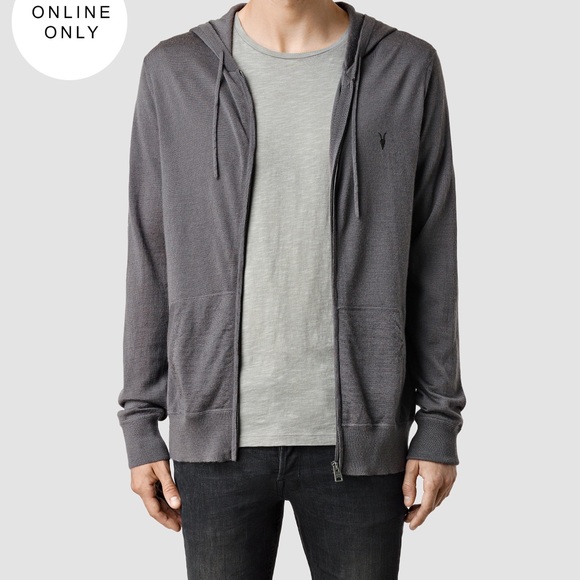 all saints mode merino hoodie